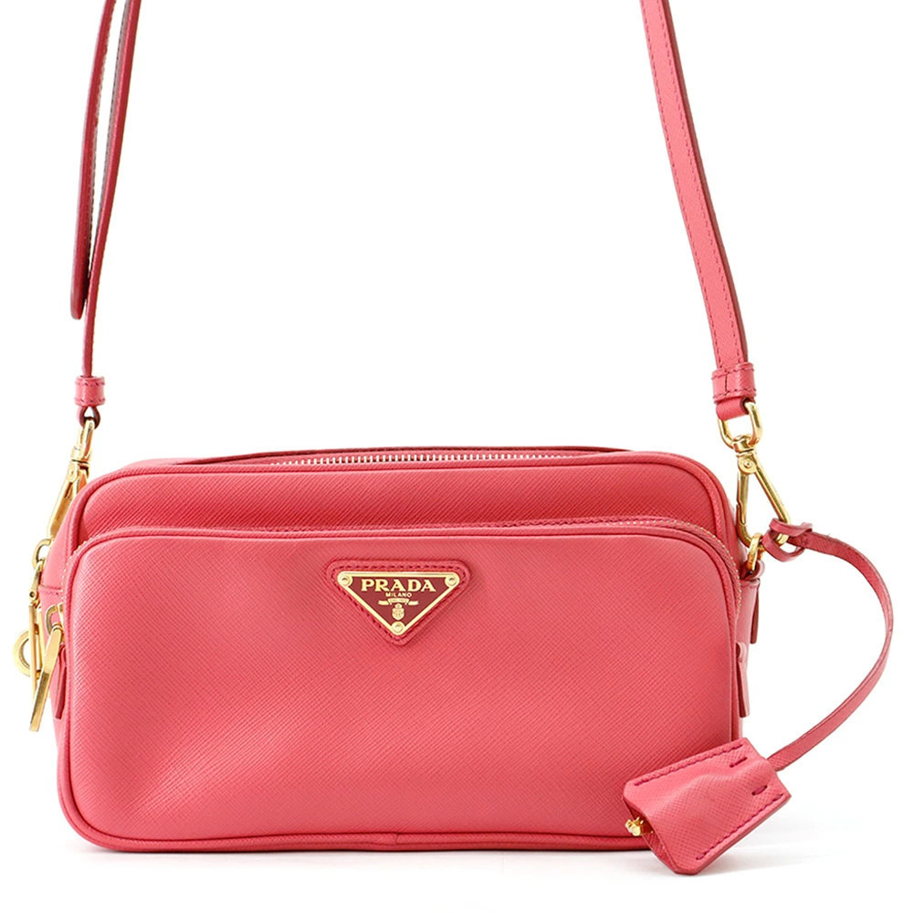 Prada Shoulder Bag Triangle Camera Leather